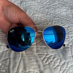 Rayban Aviator Mirrored Sunglasses